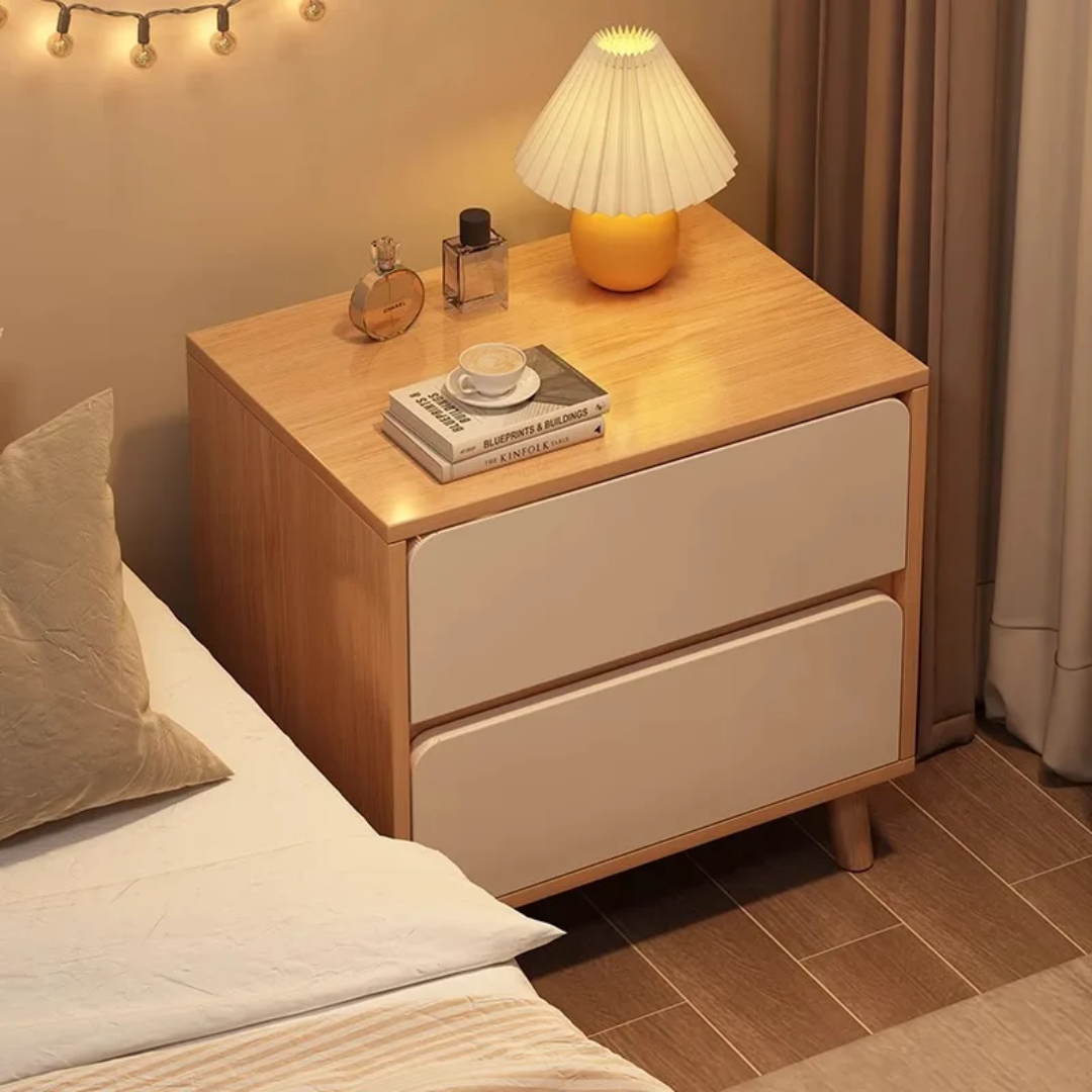 Modern Wooden Bedside Cabinet 40x40x40cm