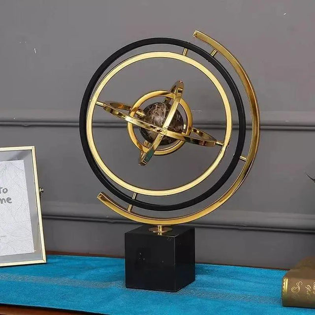 Homary Modern Metal Globe Ornament Figurines