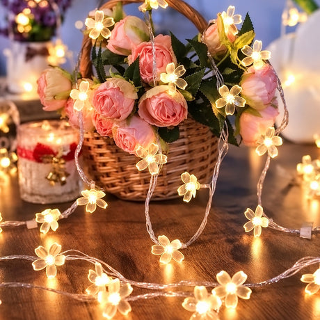 10m Christmas Flower Fairy Lights Colour light String Lights