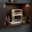 Pull Out Rotating Spice Rack White Space Saving Kitchen Organizer Spice Organizers