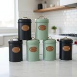 3pc Alloy Canister Set Food Storage Containers