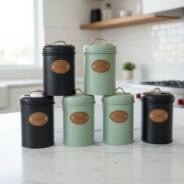 3pc Alloy Canister Set Food Storage Containers