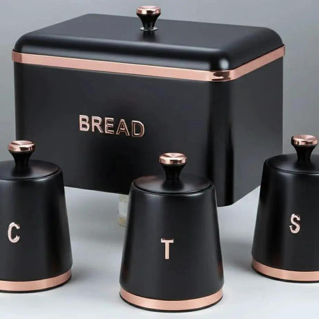 Elegant Bread Bin & Canister Set Bread bin and canister Kitchen Organizers