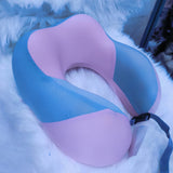 U-Shape Neck Support Travel Pillow with Latex Rubber Filling and Zipped Cover- Furaha Finds Kenya