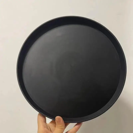 6pcs Black Ceramic Plates – Dishwasher and Microwave Friendly