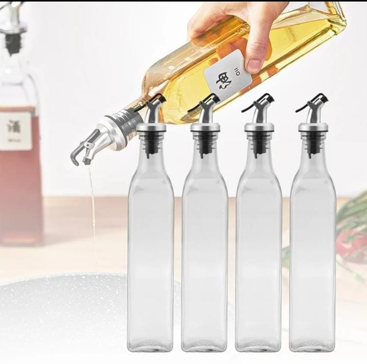Furaha Finds Space Saver Glass Oil Dispenser