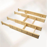 Expandable Bamboo Drawer Dividers with Inserts Drawer divider Household Drawer Organizer Inserts