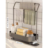 Carbon Steel Sink Caddy for Organizing Sponges and Dish Brushes in the Kitchen- Furaha Finds Kenya