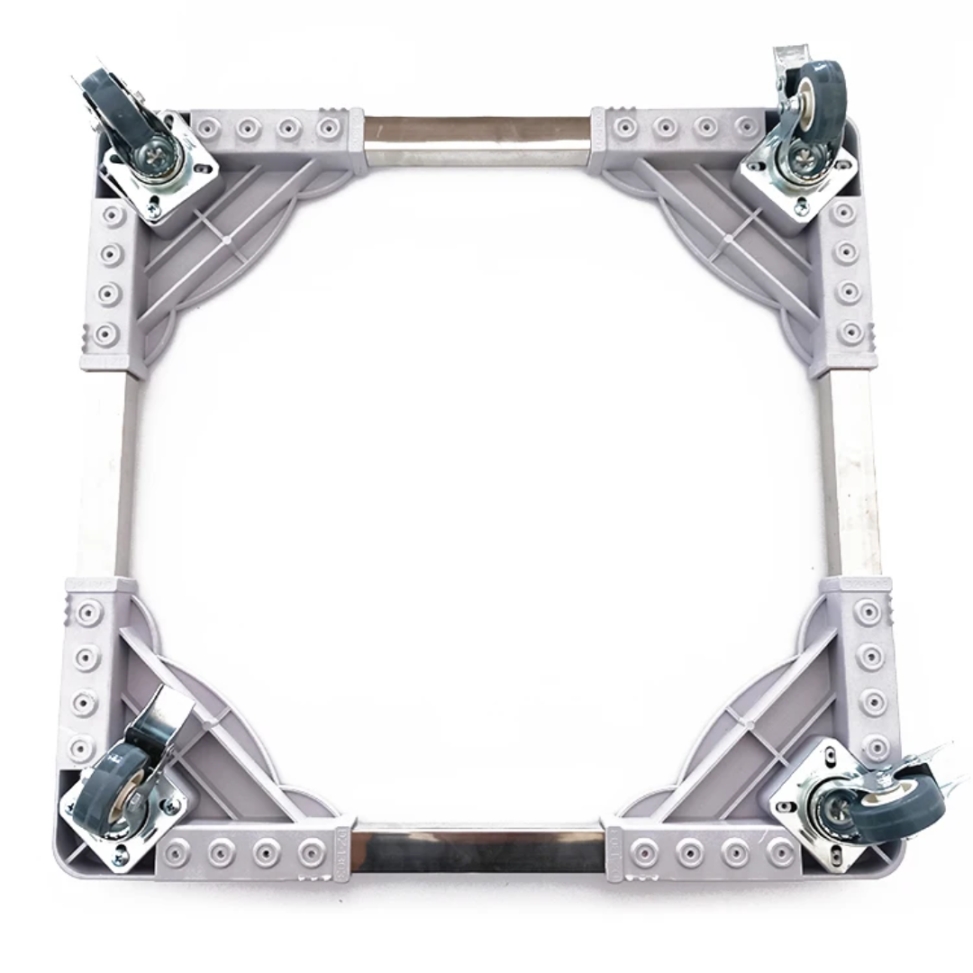 Heavy Duty Adjustable Stand for Washing Machine, Fridge, and Cooker with Wheels and 8 Support Legs