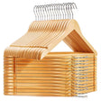10pcs Wooden Clothes Hangers Heavy Duty Non-Slip Wardrobe Organizer