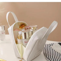 Portable Large Capacity PU Shell Makeup & Toiletry Bag Waterproof Makeup bag Makeup Bags