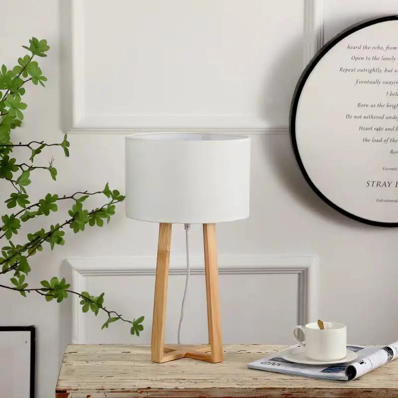 Wooden Tripod Table Lamp Table lamp Table Lamps