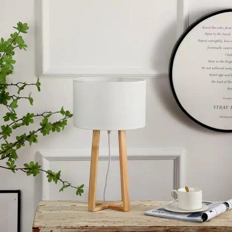 Wooden Tripod Table Lamp Table lamp Table Lamps