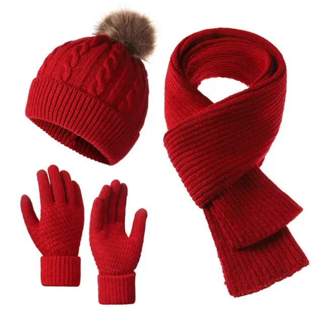 3-in-1 Knit Winter Set Knitted winter set