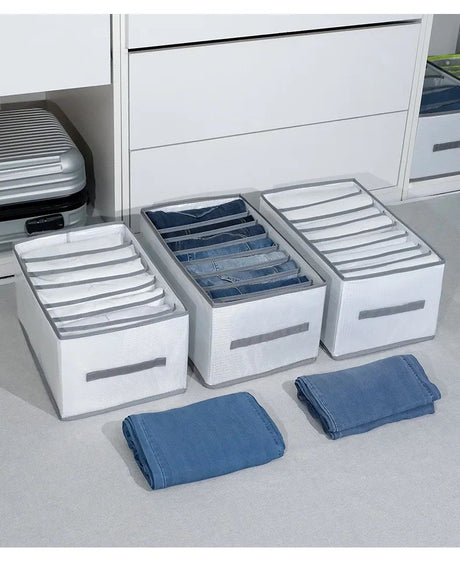 8 Grid Jeans Compartment Storage Box- Furaha Finds Kenya