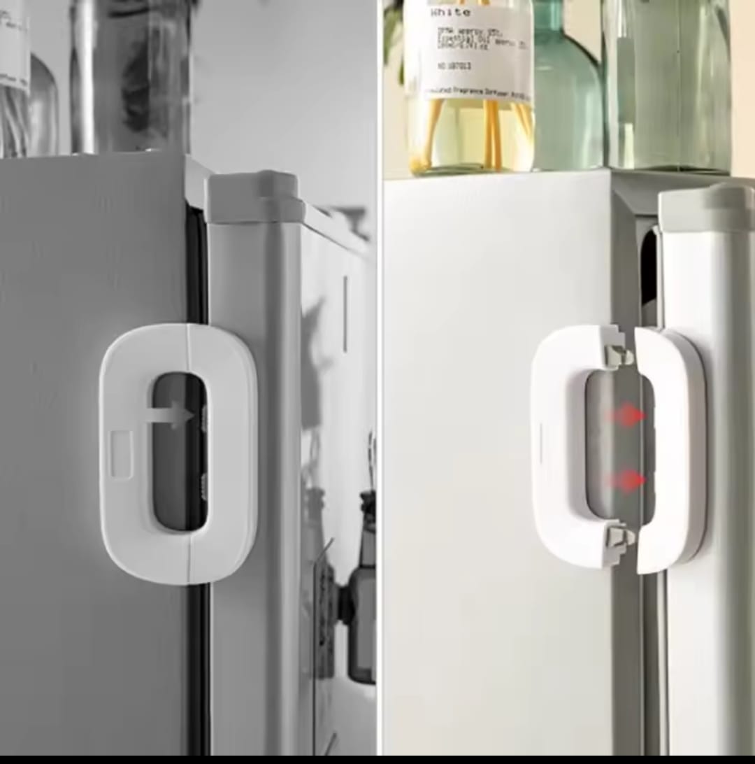 Multi Function Safety Lock for Refrigerators and Cabinets – Keyed Latch Design