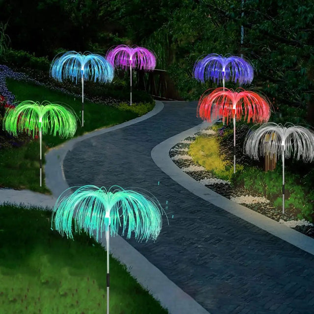 2 Pc Jellyfish Decorative Solar Lights Garden lights Lighting
