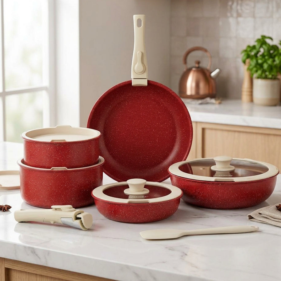 12 Piece Detachable Ceramic Cookware Set Cookware Set Cookware Sets