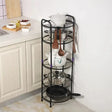 5 Tier Multifunctional Pot Rack Kitchen Storage Pot Racks