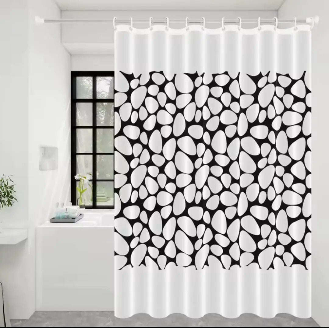 Waterproof PEVA Shower Curtain With Hooks Bathroom Accessories Shower Curtains