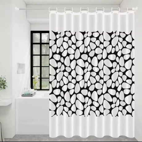 Waterproof PEVA Shower Curtain With Hooks Bathroom Accessories Shower Curtains