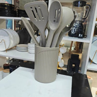 Silicone Spoon Set Home Cooks Heat Resistant Nonstick Safe Kitchenware Kitchen Utensil Sets