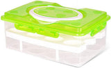 32-Egg Plastic Storage Tray – Durable Stackable Egg Holder