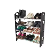 50 Pairs Folding Stackable Plastic Shoe Rack 10 Tier DIY Shoe Organizer- Furaha Finds Kenya