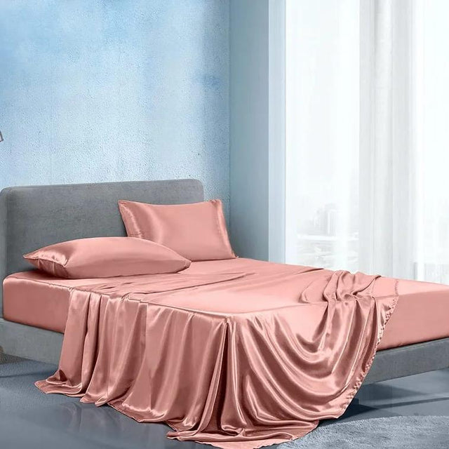 Luxury Silky Soft Mulberry Fitted Bedsheets Set with Pillowcases