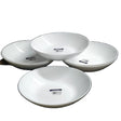 Luminarc Diwali White Soup Plates – 20cm Opal Glass Set of 6 Luminarc plate Uncategorized