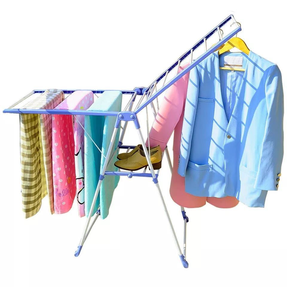 Foldable & Portable Cloth Drying Rack Adjustable and Compact Design