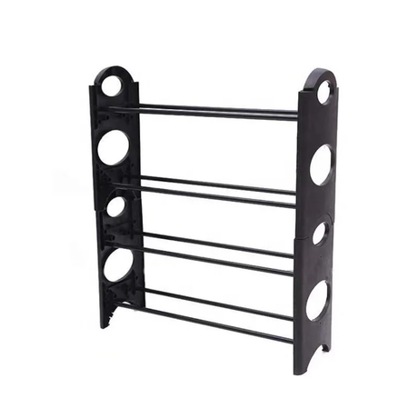50 Pairs Folding Stackable Plastic Shoe Rack 10 Tier DIY Shoe Organizer