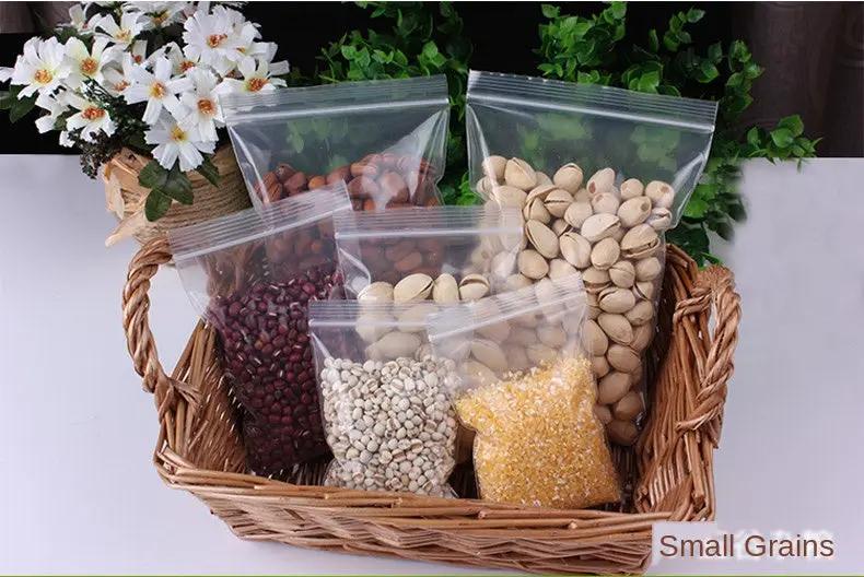 Reusable Ziplock Bags 25 Pack Six Sizes Ideal For Pantry Storage & Organization