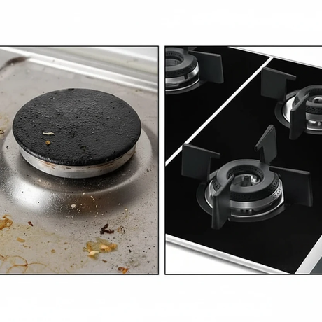 1 Set 5-Hole Gas Stove Pad Protective Cover – Anti-Dirty Non-Stick Reusable Stovetop Scratch Protector Pads Kitchen accessories Cooktop Protectors