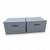 Large Collapsible Zipper Storage Box Closet Organizer Household Storage Containers