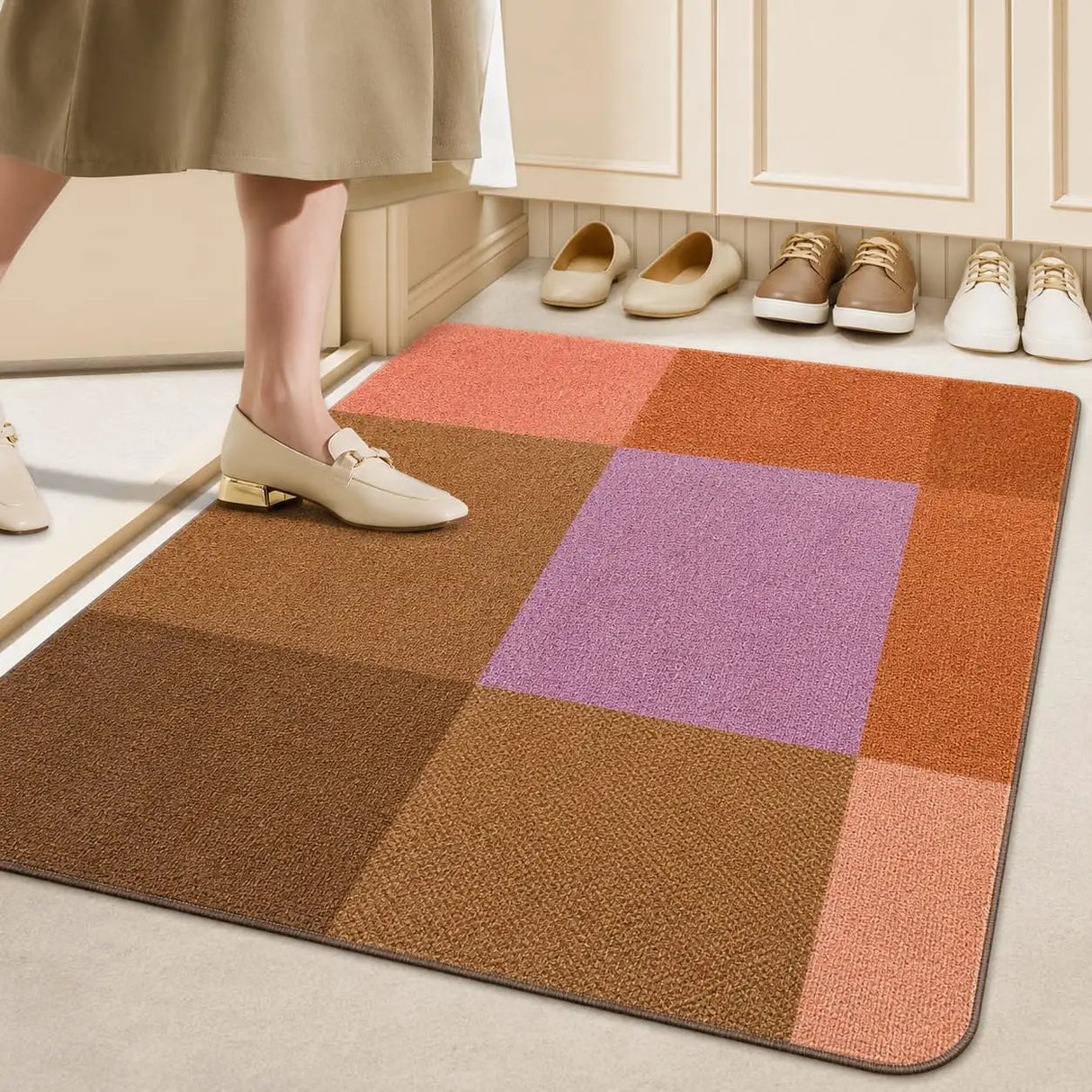Elegant Swirl Design Entry Mat Door Mats Door Mats