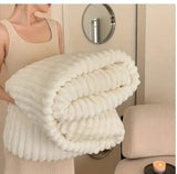 Warm Fleece Throw Blanket 6x6 Soft Bed Quilt for Bedding and Home Comfort