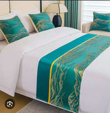1pc Bedrunner with 2 Matching Pillowcases – Elegant Bedroom Decor Set