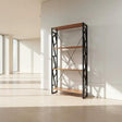 Multipurpose Wood and Metal Storage Rack 60×30×140cm – Kitchen Cabinet or Shoe Rack Kitchen cabinet