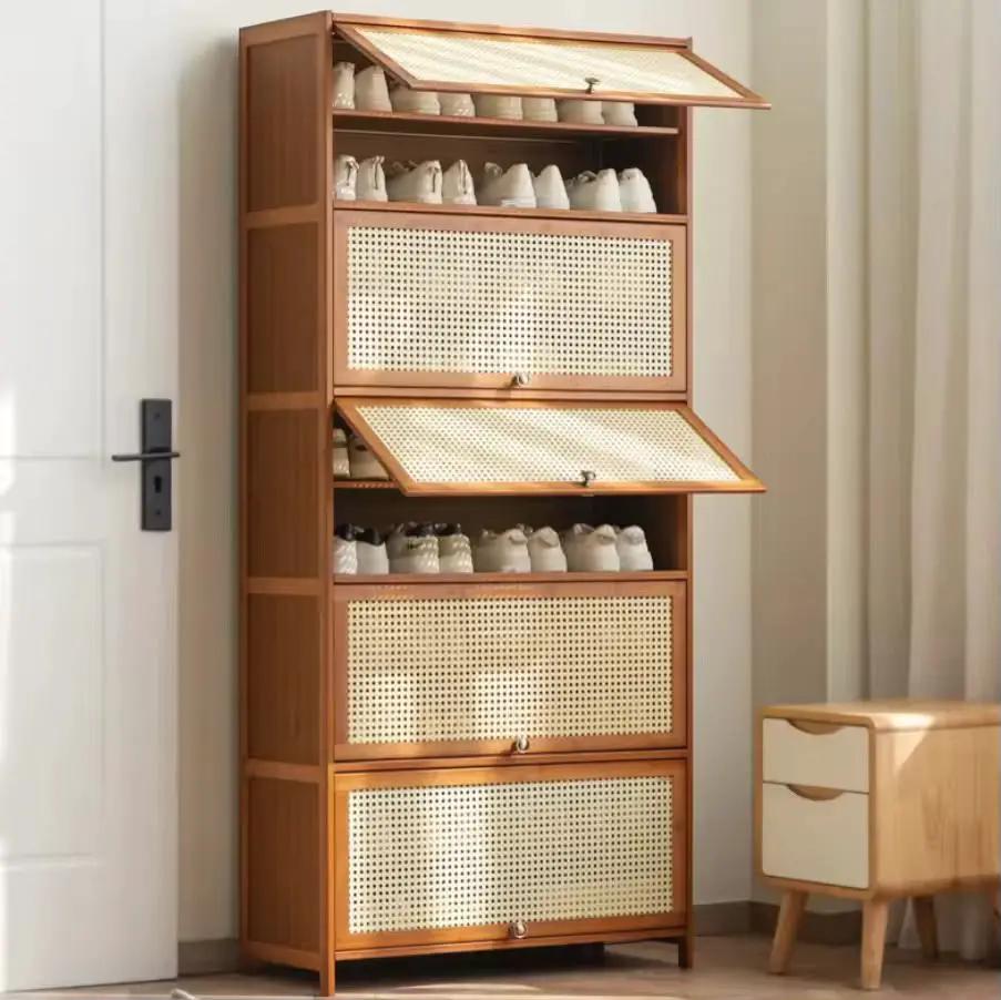 11 Layer Bamboo Shoe Storage Cabinet Shoe cabinet Shoe Cabinets
