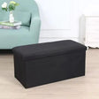 Ottoman Storage Box – Large Leather Finish 78cm Bedroom Storage Ottomans