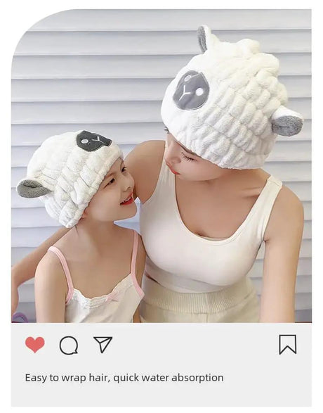 Microfiber Hair Drying Towel Wrap Cap with Bowknot Hair drying towel