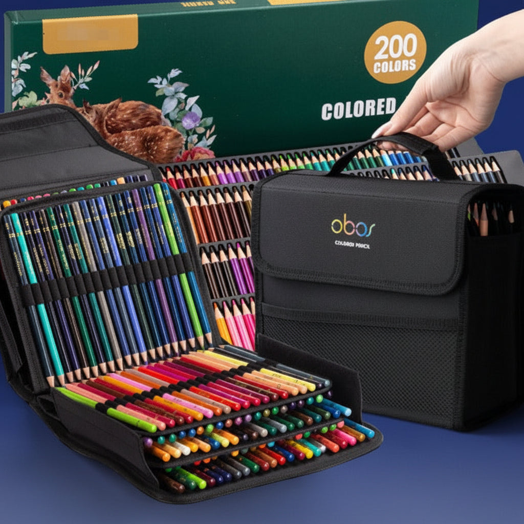 200 Slot Colored Pencil Storage Bag