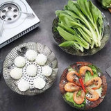 Stainless Steel Steamer Basket Expandable For Home Cooks Cookware Steamer Baskets
