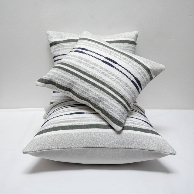 Boho Chenille Stripe Pillow Cover Pillow cover Bedding