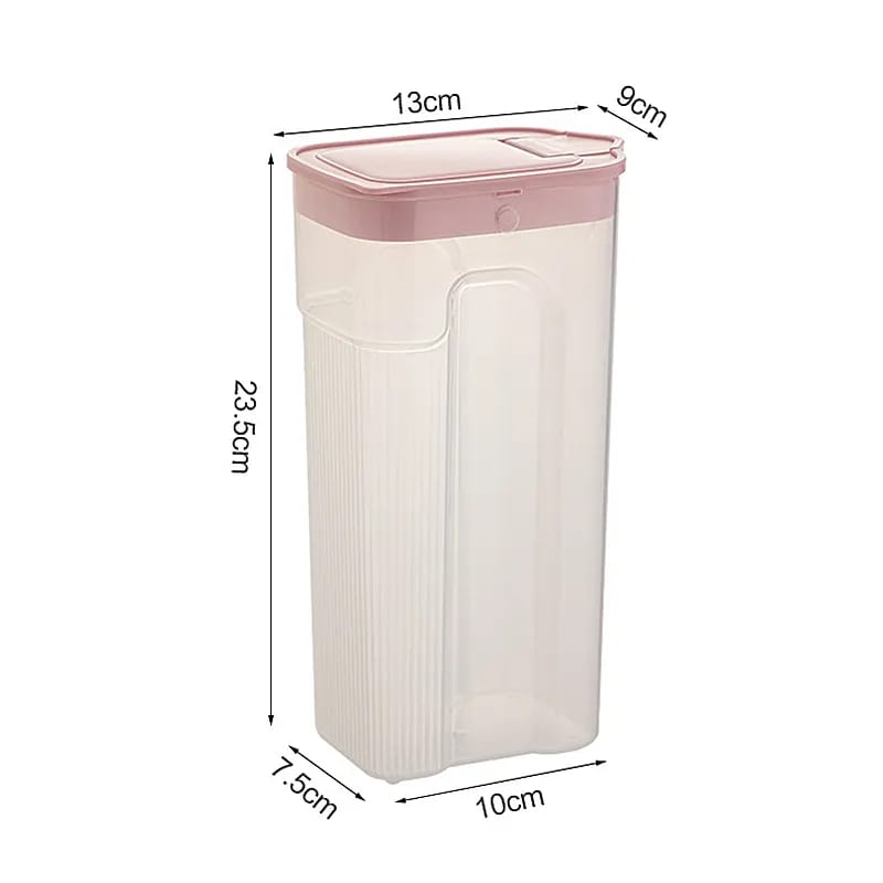 Kitchen Transparent Sealed Jar – Plastic Grain Storage Container with Airtight Lid