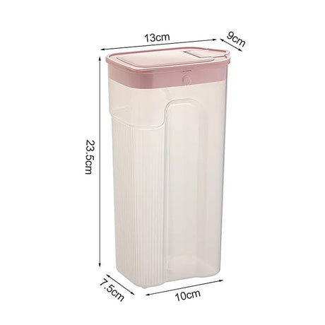 Kitchen Transparent Sealed Jar – Plastic Grain Storage Container with Airtight Lid