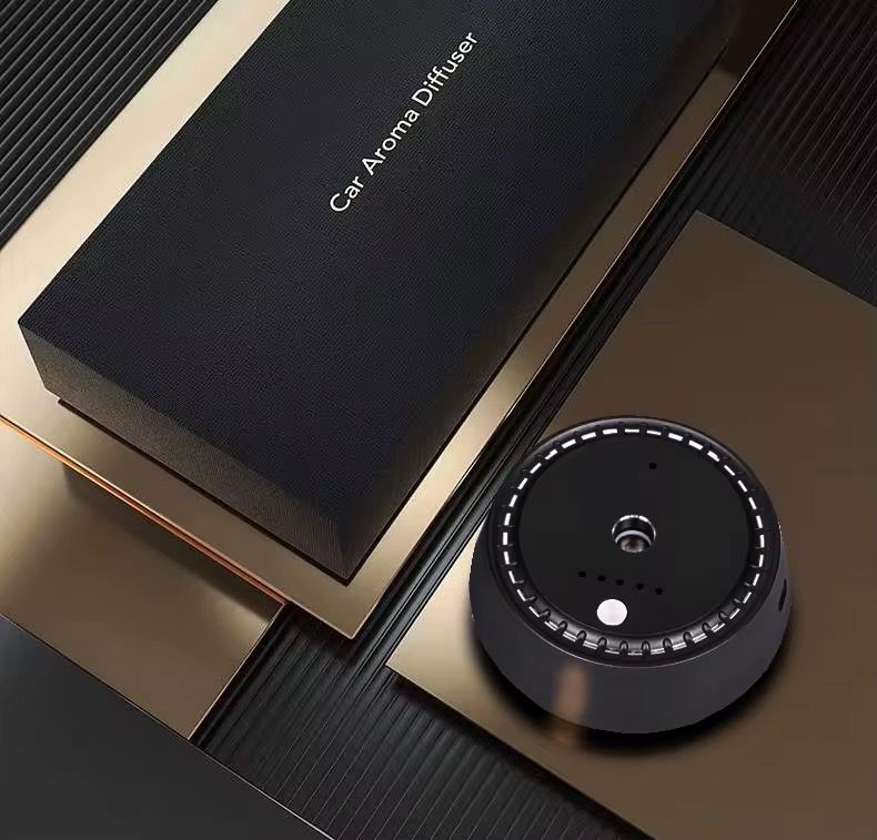 Premium Magnetic Car Aroma Diffuser – USB Rechargeable with LED Control
