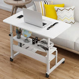 Adjustable Laptop Table with Wheels Heavy Duty 50kg Load Capacity Multiple Colors.