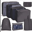 Furaha Finds 8pcs Travel Luggage Organizer Set with Toiletry Bag
